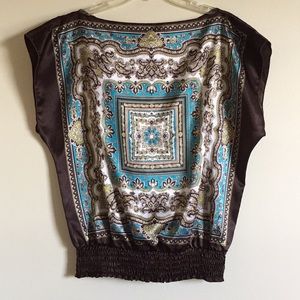 Scarf Print Blouse